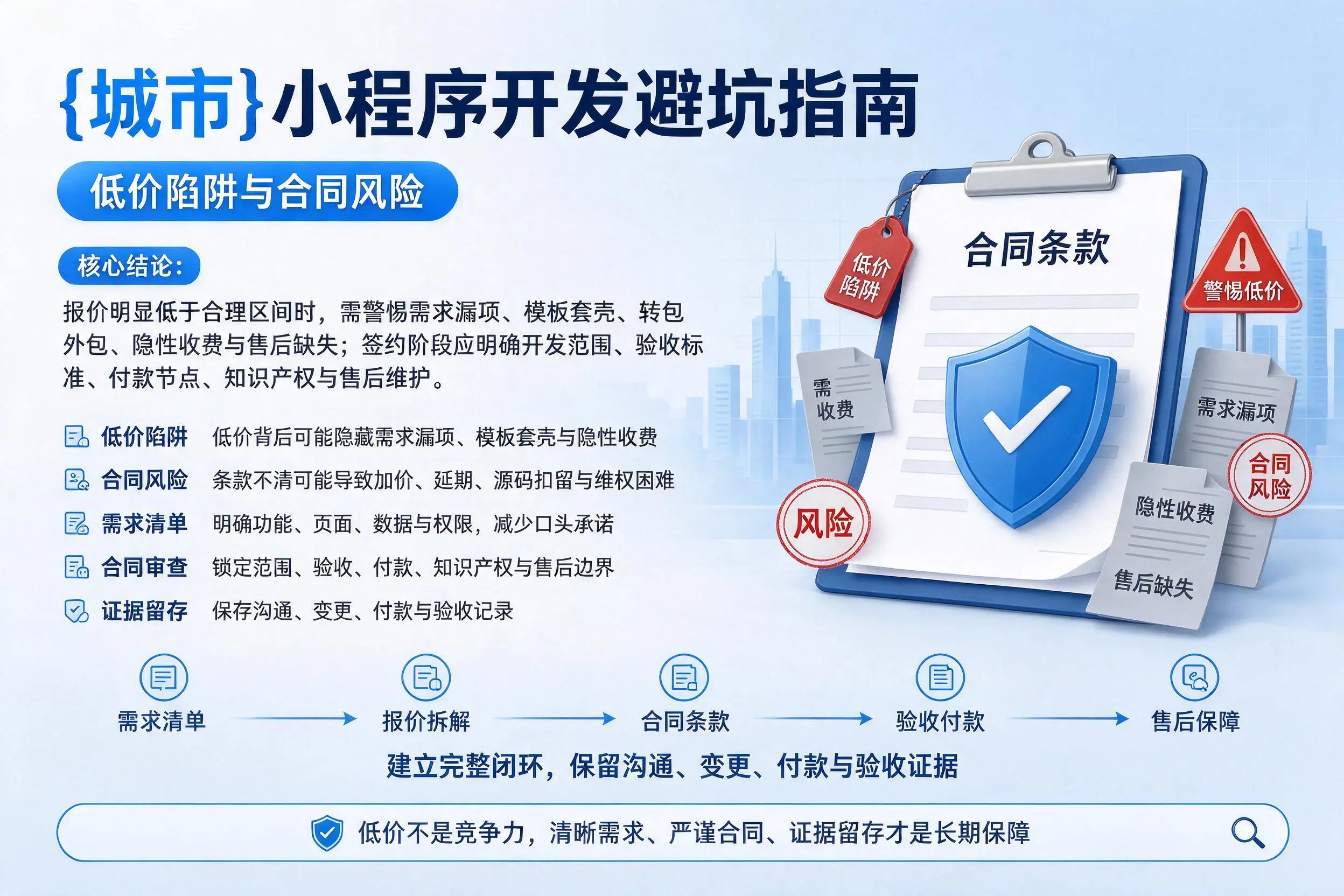 大同小程序开发避坑指南:低价陷阱与合同风险