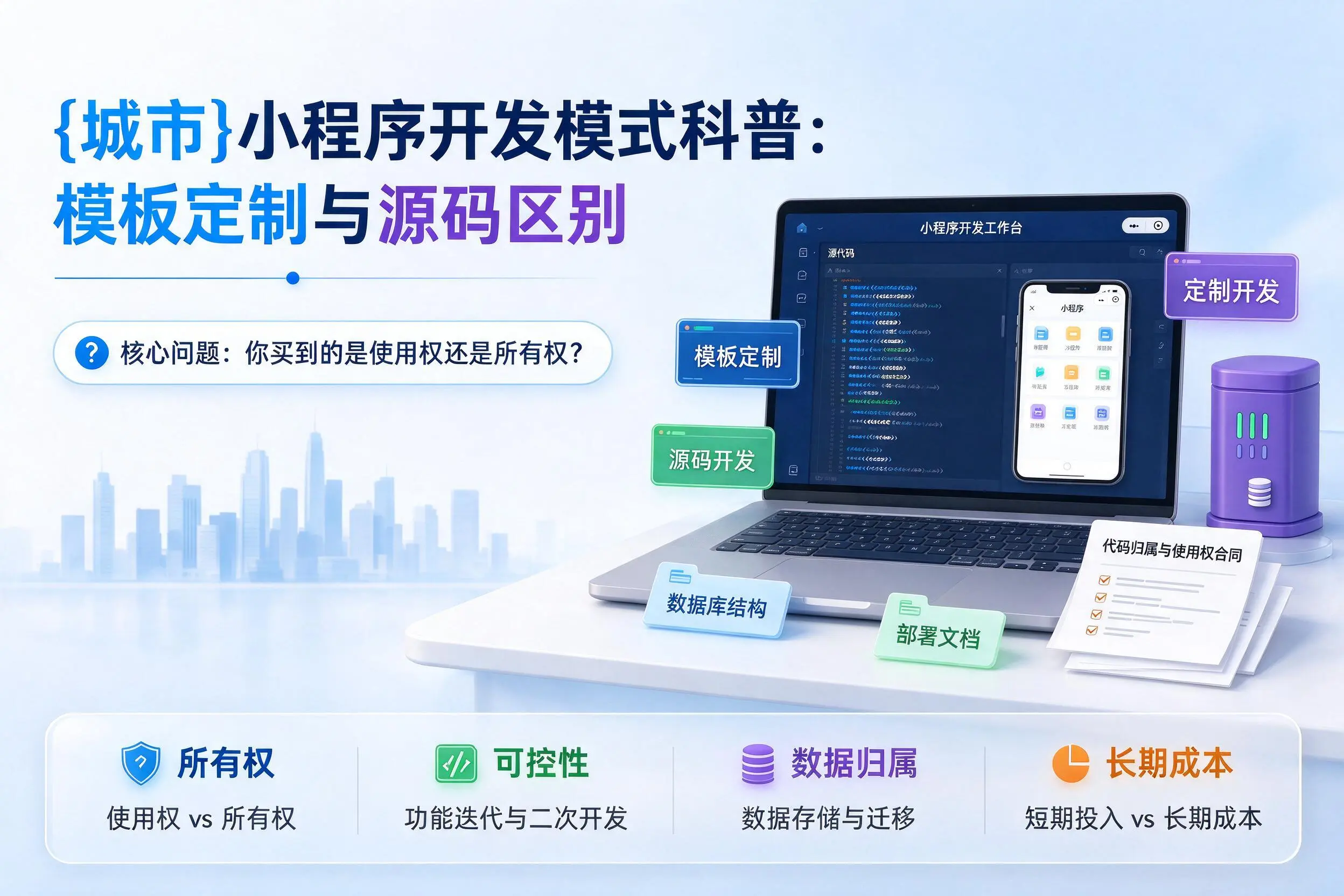 大同小程序开发模式科普：模板定制与源码区别