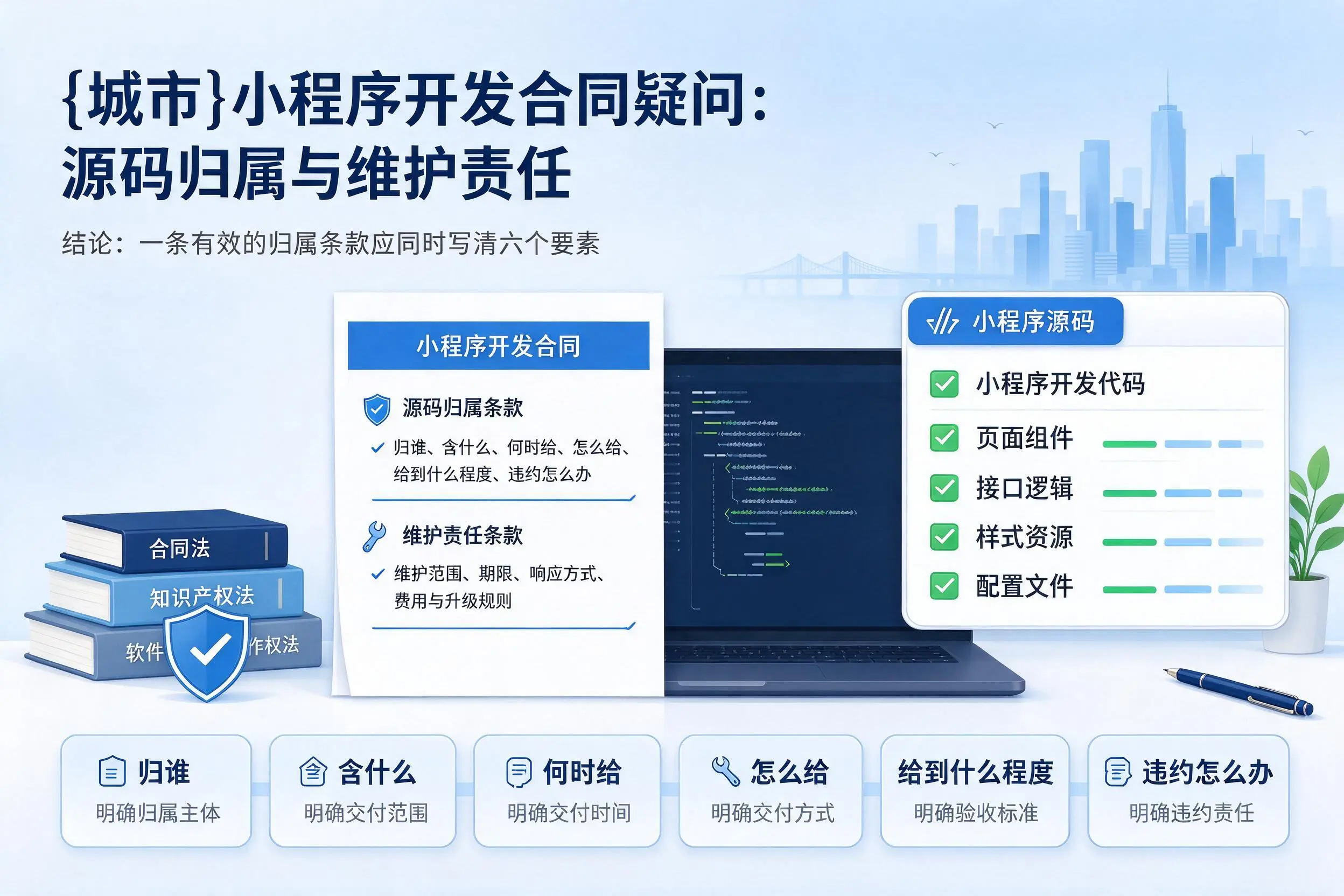大同小程序开发合同疑问:源码归属与维护责任