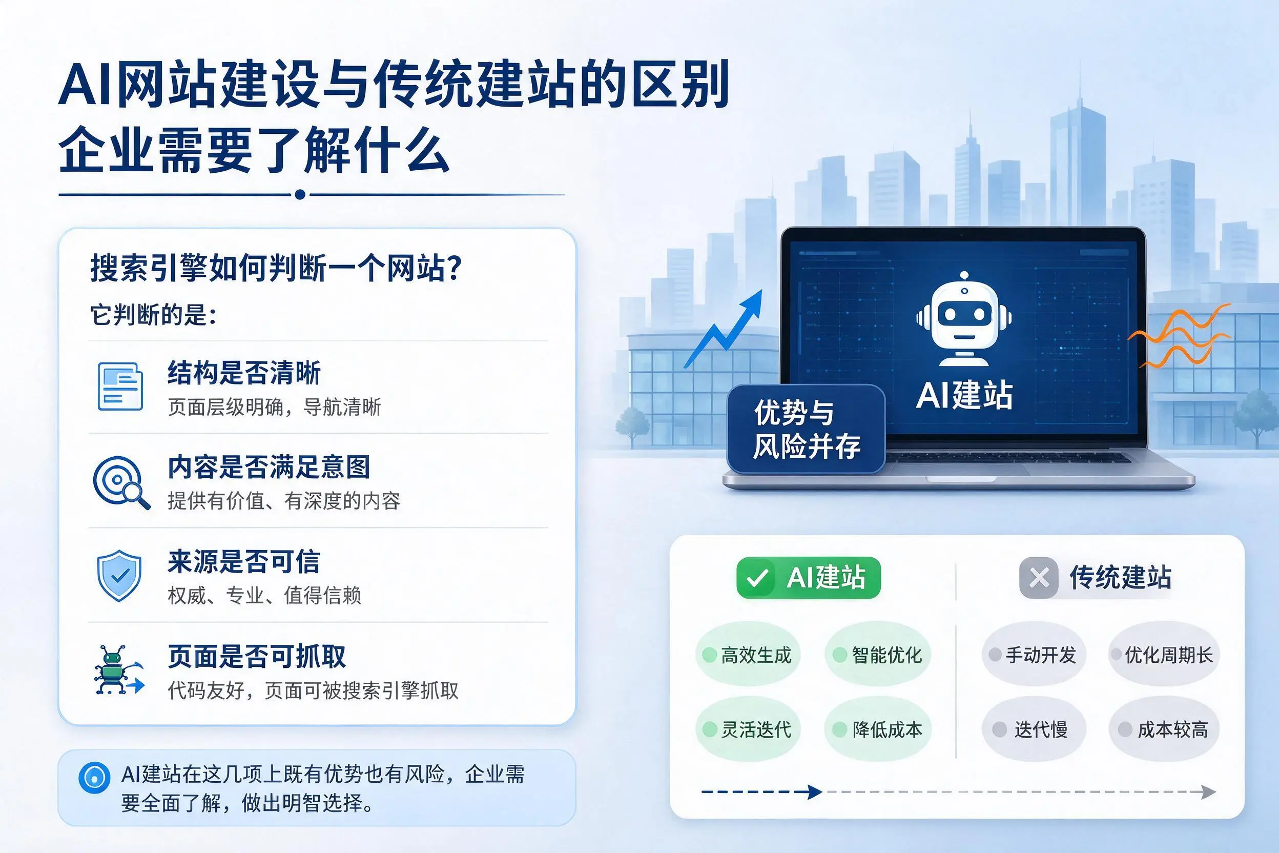 AI网站建设与传统建站的区别,大同企业需要了解什么