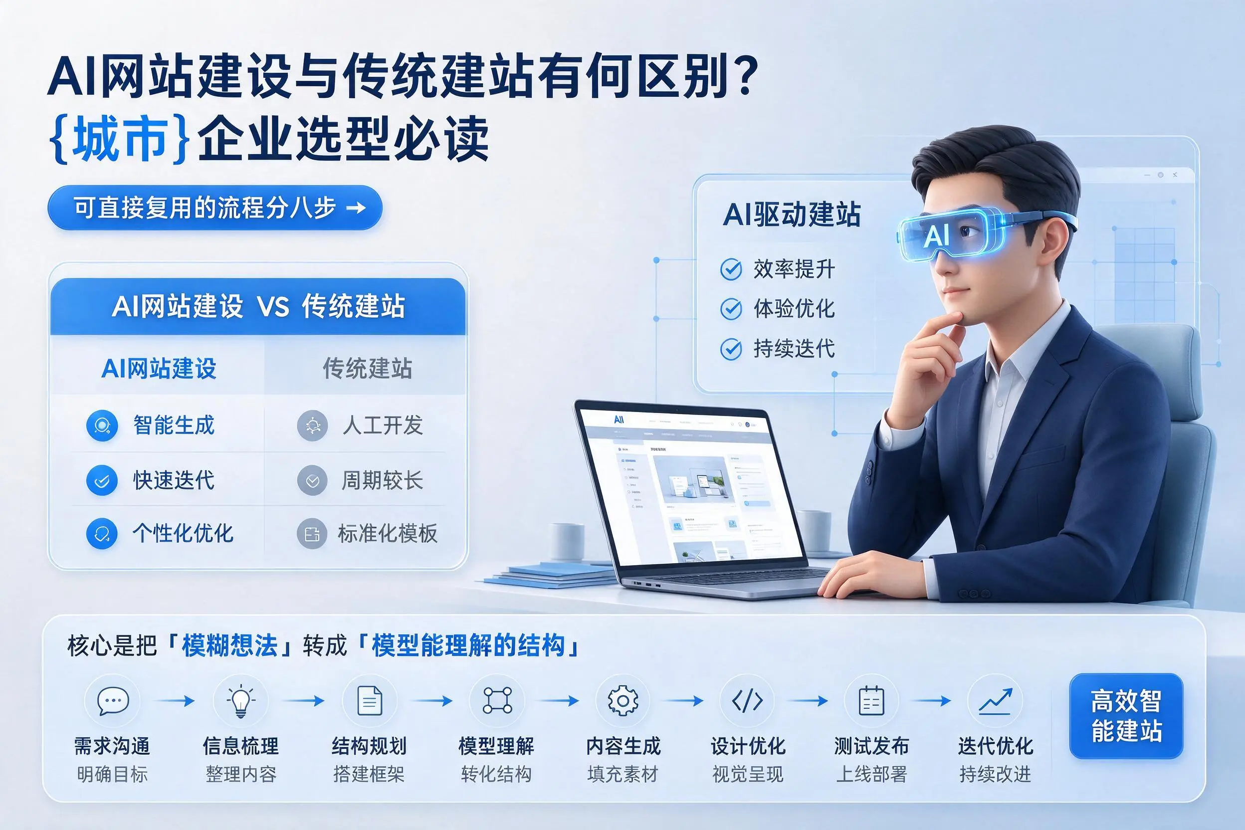 AI网站建设与传统建站有何区别？大同企业选型必读