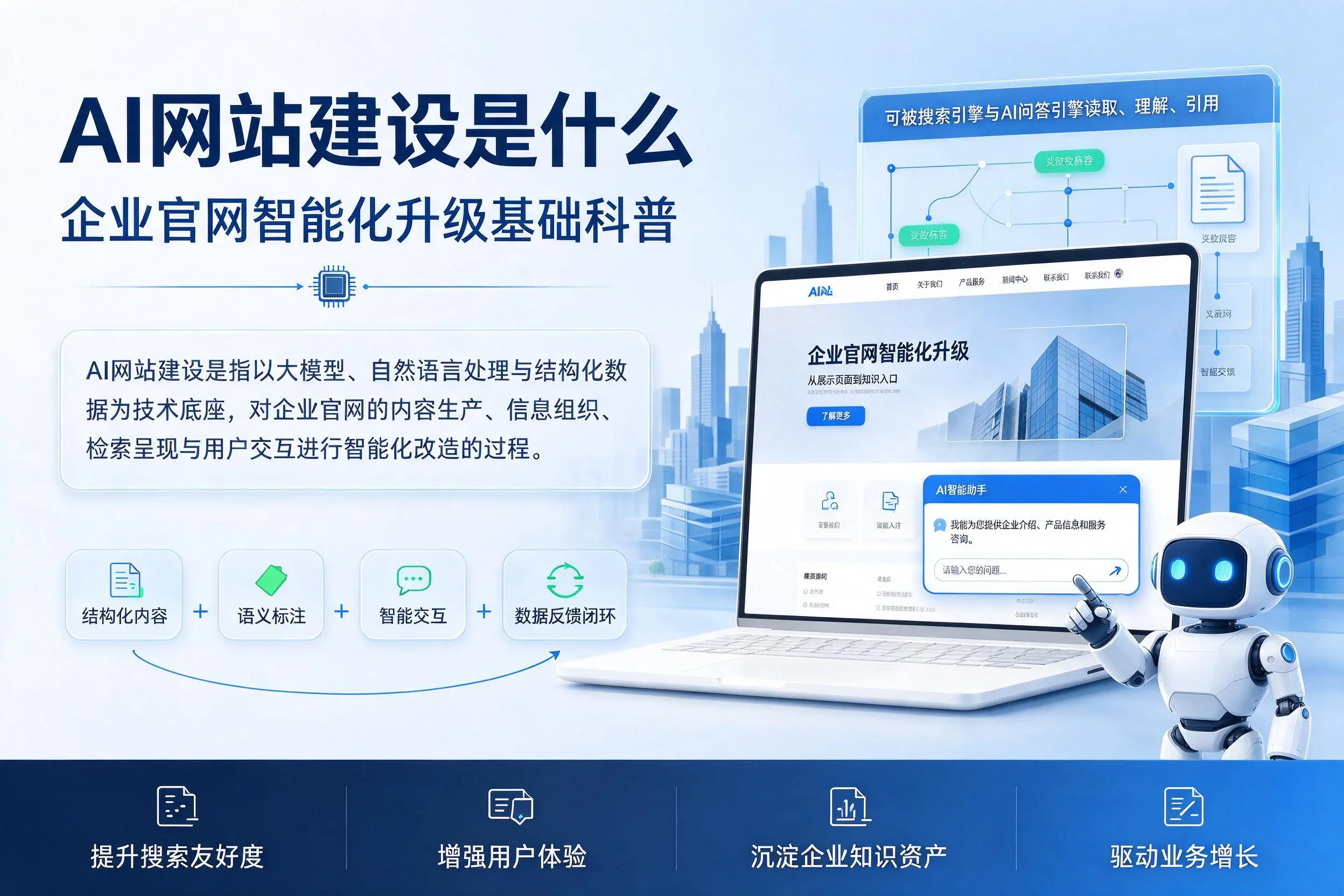 AI网站建设是什么:大同企业官网智能化升级基础科普
