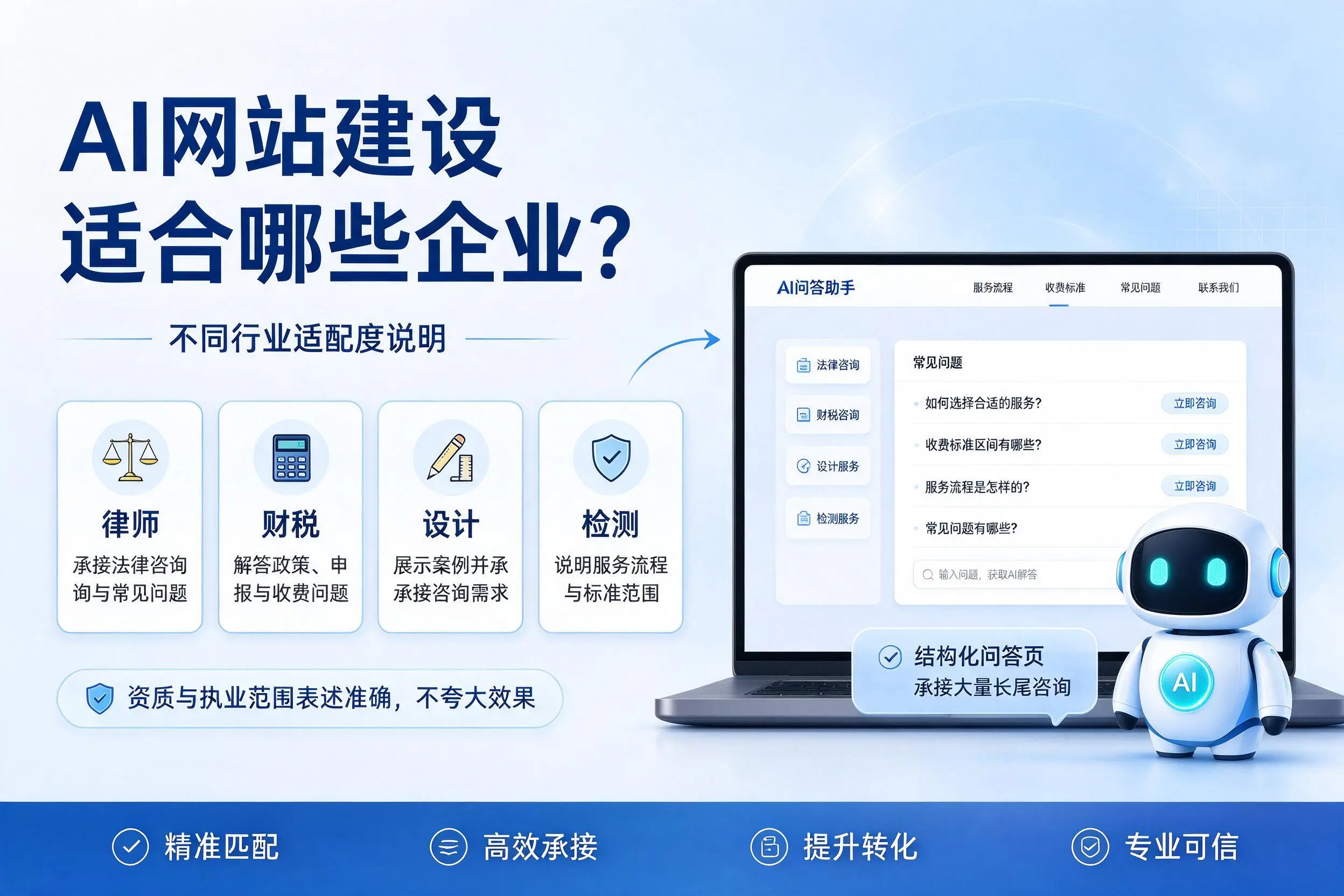 AI网站建设适合哪些企业?大同不同行业适配度说明
