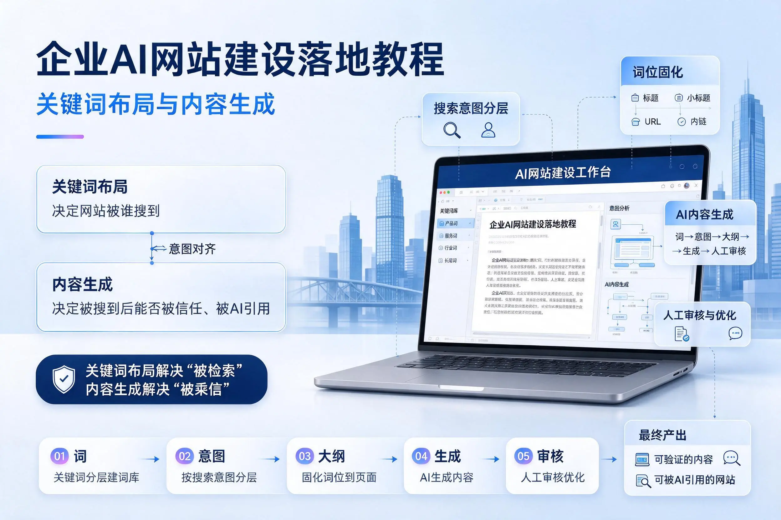 大同企业AI网站建设落地教程:关键词布局与内容生成