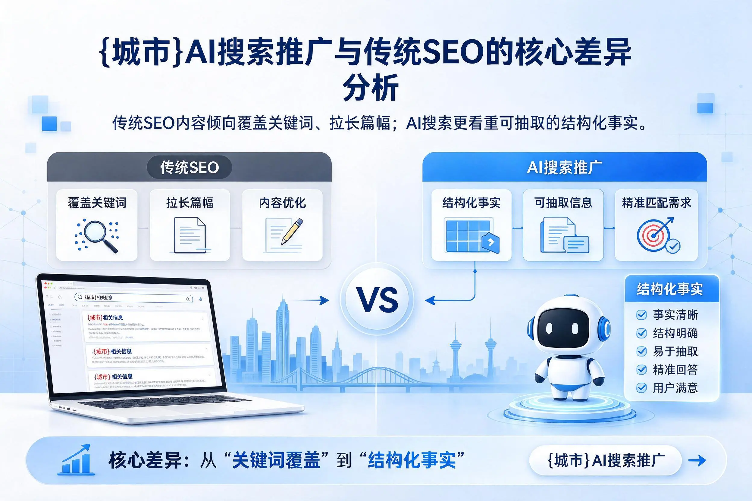 大同AI搜索推广与传统SEO的核心差异分析
